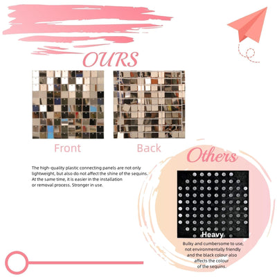 24 Pcs Champagne Gold Shimmer Wall Backdrop Panels - 4 FT x 6 FT Square Sequin Shimmer Backdrop Panels, Photo Backdrops for Birthday, Anniversary, Wedding, Graduation & Bachelorette Party Decoration - Backdrop Bliss24 Pcs Champagne Gold Shimmer Wall Backdrop Panels - 4 FT x 6 FT Square Sequin Shimmer Backdrop Panels, Photo Backdrops for Birthday, Anniversary, Wedding, Graduation & Bachelorette Party Decoration