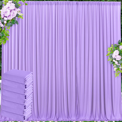 50 ft x 10 ft Wrinkle Free White Backdrop Curtain for Wedding Parties, Polyester Photo Backdrop Drapes for Baby Shower Birthday Party Backdrop Stand, Bulk Thick Background Curtains, 5x10FT 10 Panels - Backdrop Bliss50 ft x 10 ft Wrinkle Free White Backdrop Curtain for Wedding Parties, Polyester Photo Backdrop Drapes for Baby Shower Birthday Party Backdrop Stand, Bulk Thick Background Curtains, 5x10FT 10 Panels