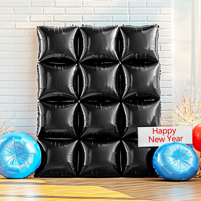 NISOCY 48PCS Green Square Foil Balloons Wall Backdrop Double Sided Green Balloons Tunnel Arch Kit for Baby Shower Birthday Anniversary Summer Party Decoration Backdrop Bliss