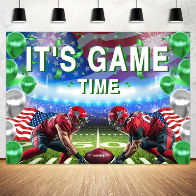 Football Backdrop for Photography, It's Game Time American Rugby Background for Soccer Lovers, Football Sports Theme Birthday Baby Shower Party Decorations Photo Studio Props 7x5ft - Backdrop BlissFootball Backdrop for Photography, It's Game Time American Rugby Background for Soccer Lovers, Football Sports Theme Birthday Baby Shower Party Decorations Photo Studio Props 7x5ft