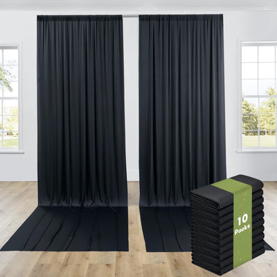 40FTx12FT White Wrinkle - Free Wedding Backdrop Curtain - Silky Washable White Polyester Drapes for Baby Showers, Birthday Parties, Photography, and Wedding Receptions - 8 Panels 5FTx12FT - Backdrop Bliss40FTx12FT White Wrinkle - Free Wedding Backdrop Curtain - Silky Washable White Polyester Drapes for Baby Showers, Birthday Parties, Photography, and Wedding Receptions - 8 Panels 5FTx12FT