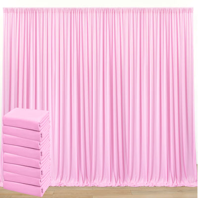 50 ft x 10 ft Wrinkle Free White Backdrop Curtain for Wedding Parties, Polyester Photo Backdrop Drapes for Baby Shower Birthday Party Backdrop Stand, Bulk Thick Background Curtains, 5x10FT 10 Panels - Backdrop Bliss50 ft x 10 ft Wrinkle Free White Backdrop Curtain for Wedding Parties, Polyester Photo Backdrop Drapes for Baby Shower Birthday Party Backdrop Stand, Bulk Thick Background Curtains, 5x10FT 10 Panels