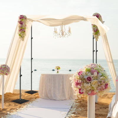 EMART 8.5x10ft Square Backdrop Stand for Wedding, Adjustable Pipe and Drape Background Frame Kit with Heavy Duty Metal Steel Base, Photo Back Drop Holder for Birthday Parties Photography - Black - Backdrop BlissEMART 8.5x10ft Square Backdrop Stand for Wedding, Adjustable Pipe and Drape Background Frame Kit with Heavy Duty Metal Steel Base, Photo Back Drop Holder for Birthday Parties Photography - Black