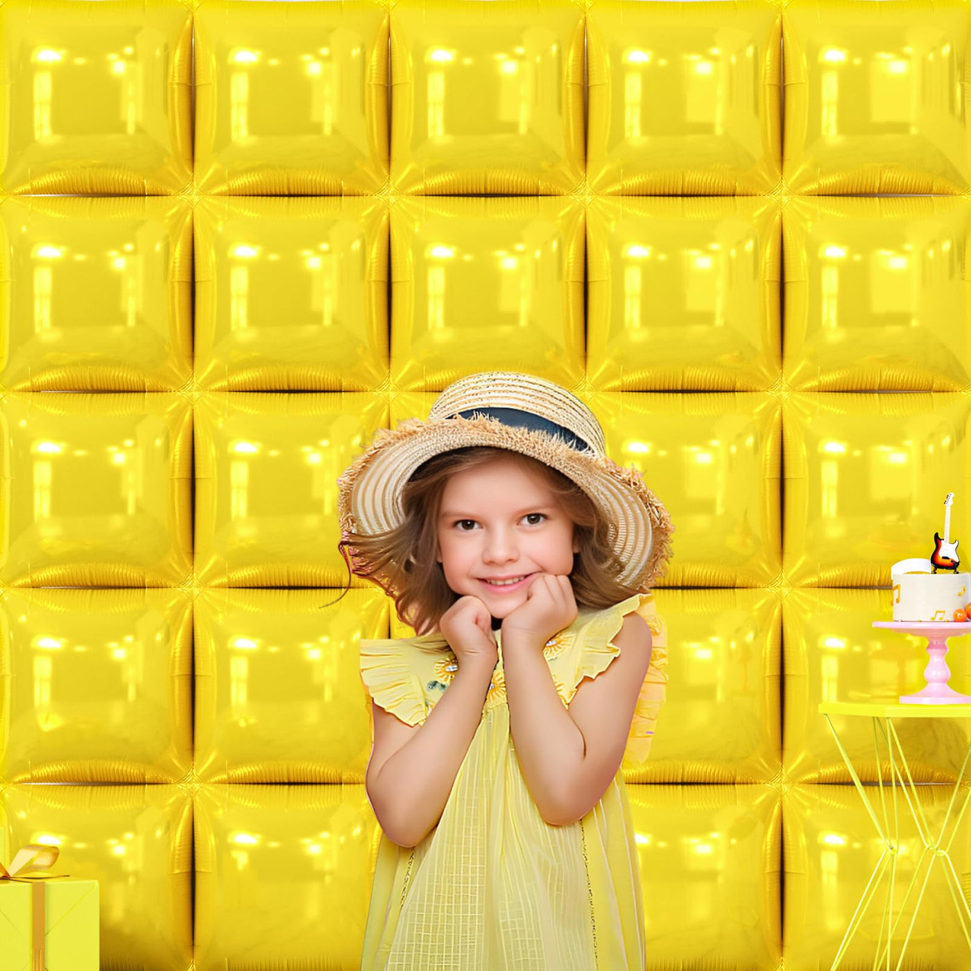 NISOCY 48PCS Green Square Foil Balloons Wall Backdrop Double Sided Green Balloons Tunnel Arch Kit for Baby Shower Birthday Anniversary Summer Party Decoration Backdrop Bliss