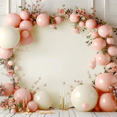 7.2FT Navy Blue Round Backdrop Cover for 5 to 7.2ft Circle Arch Stand - Haefoo Back to School Decoration Circle Backdrop Cover for Birthday, Wedding, Baby Shower Photography Background Party Decor Backdrop Bliss