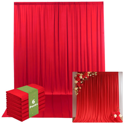 40FTx12FT White Wrinkle - Free Wedding Backdrop Curtain - Silky Washable White Polyester Drapes for Baby Showers, Birthday Parties, Photography, and Wedding Receptions - 8 Panels 5FTx12FT - Backdrop Bliss40FTx12FT White Wrinkle - Free Wedding Backdrop Curtain - Silky Washable White Polyester Drapes for Baby Showers, Birthday Parties, Photography, and Wedding Receptions - 8 Panels 5FTx12FT