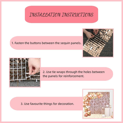 24 Pcs Champagne Gold Shimmer Wall Backdrop Panels - 4 FT x 6 FT Square Sequin Shimmer Backdrop Panels, Photo Backdrops for Birthday, Anniversary, Wedding, Graduation & Bachelorette Party Decoration - Backdrop Bliss24 Pcs Champagne Gold Shimmer Wall Backdrop Panels - 4 FT x 6 FT Square Sequin Shimmer Backdrop Panels, Photo Backdrops for Birthday, Anniversary, Wedding, Graduation & Bachelorette Party Decoration