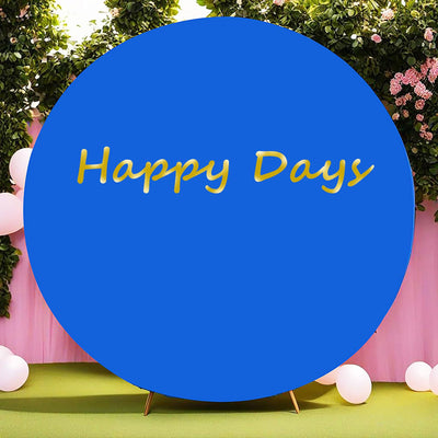 7.5FT Royal Blue Round Wedding Backdrop Cover,Circle Balloon Arch Backgound Stand Cover for Birthday Party Baby Shower Halloween Decoration (Royal Blue) - Backdrop Bliss7.5FT Royal Blue Round Wedding Backdrop Cover,Circle Balloon Arch Backgound Stand Cover for Birthday Party Baby Shower Halloween Decoration (Royal Blue)