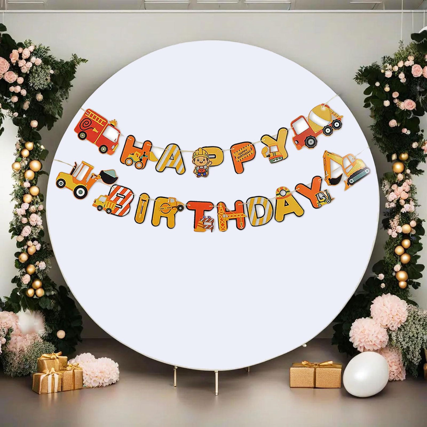 7.5FT Royal Blue Round Wedding Backdrop Cover,Circle Balloon Arch Backgound Stand Cover for Birthday Party Baby Shower Halloween Decoration (Royal Blue) - Backdrop Bliss7.5FT Royal Blue Round Wedding Backdrop Cover,Circle Balloon Arch Backgound Stand Cover for Birthday Party Baby Shower Halloween Decoration (Royal Blue)