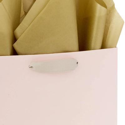 Hallmark Signature 7" Medium Birthday Gift Bag with Tissue Paper (Pink Flowers) Backdrop Bliss