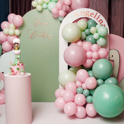 RUBFAC 135pcs Gold Balloons Different Sizes 18 12 10 5 Inch for Garland Arch, Latex Metallic Balloon for Birthday Graduation Party Wedding Decorations Backdrop Bliss