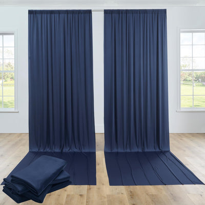 40FTx12FT White Wrinkle - Free Wedding Backdrop Curtain - Silky Washable White Polyester Drapes for Baby Showers, Birthday Parties, Photography, and Wedding Receptions - 8 Panels 5FTx12FT - Backdrop Bliss40FTx12FT White Wrinkle - Free Wedding Backdrop Curtain - Silky Washable White Polyester Drapes for Baby Showers, Birthday Parties, Photography, and Wedding Receptions - 8 Panels 5FTx12FT