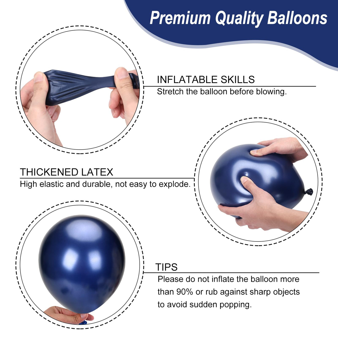 RUBFAC 135pcs Gold Balloons Different Sizes 18 12 10 5 Inch for Garland Arch, Latex Metallic Balloon for Birthday Graduation Party Wedding Decorations Backdrop Bliss