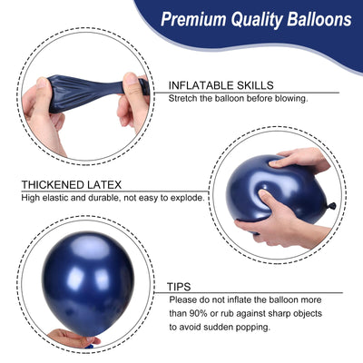 RUBFAC 135pcs Gold Balloons Different Sizes 18 12 10 5 Inch for Garland Arch, Latex Metallic Balloon for Birthday Graduation Party Wedding Decorations Backdrop Bliss