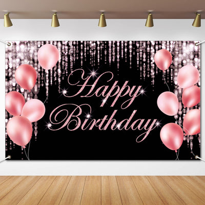 Black Gold Happy Birthday Banner Backdrop Large Yard Sign backgroud It's My Birthday Backdrop Baby Shower Party Indoor Outdoor Car Decoration Supplies for Men Women Boys Girls - Backdrop BlissBlack Gold Happy Birthday Banner Backdrop Large Yard Sign backgroud It's My Birthday Backdrop Baby Shower Party Indoor Outdoor Car Decoration Supplies for Men Women Boys Girls