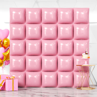 NISOCY 48PCS Green Square Foil Balloons Wall Backdrop Double Sided Green Balloons Tunnel Arch Kit for Baby Shower Birthday Anniversary Summer Party Decoration Backdrop Bliss