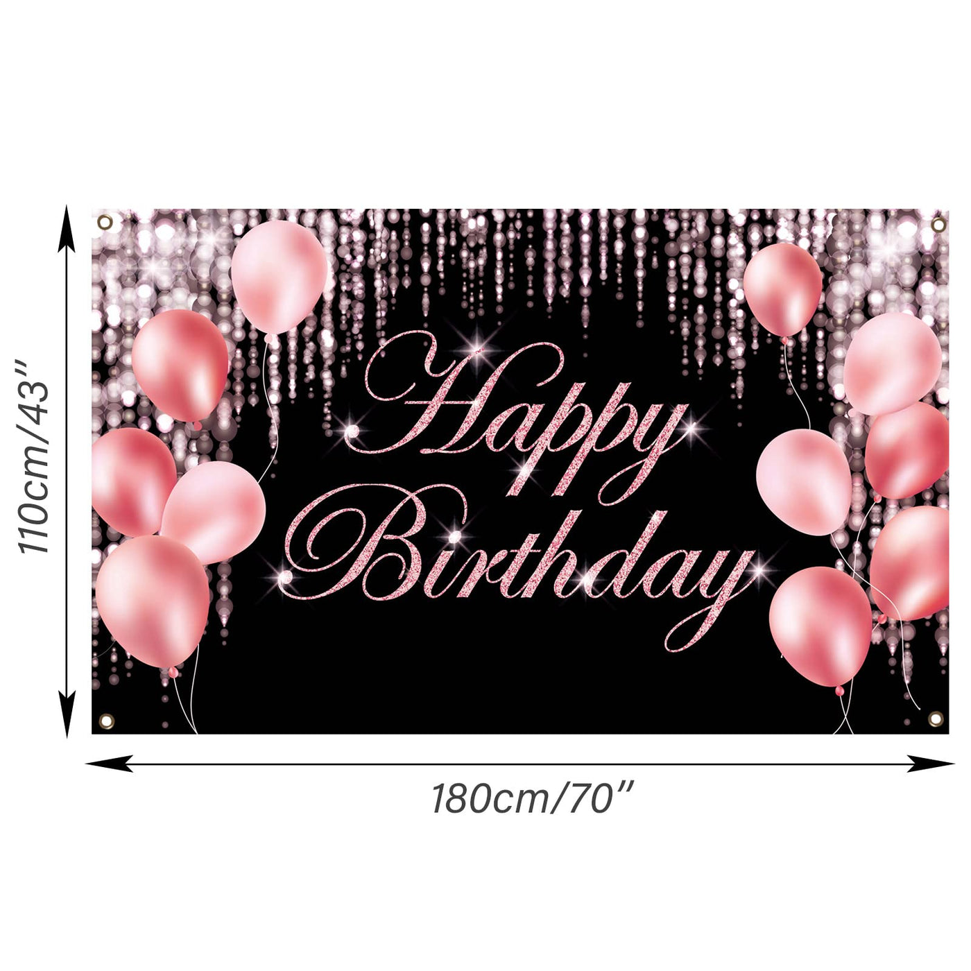 Black Gold Happy Birthday Banner Backdrop Large Yard Sign backgroud It's My Birthday Backdrop Baby Shower Party Indoor Outdoor Car Decoration Supplies for Men Women Boys Girls - Backdrop BlissBlack Gold Happy Birthday Banner Backdrop Large Yard Sign backgroud It's My Birthday Backdrop Baby Shower Party Indoor Outdoor Car Decoration Supplies for Men Women Boys Girls