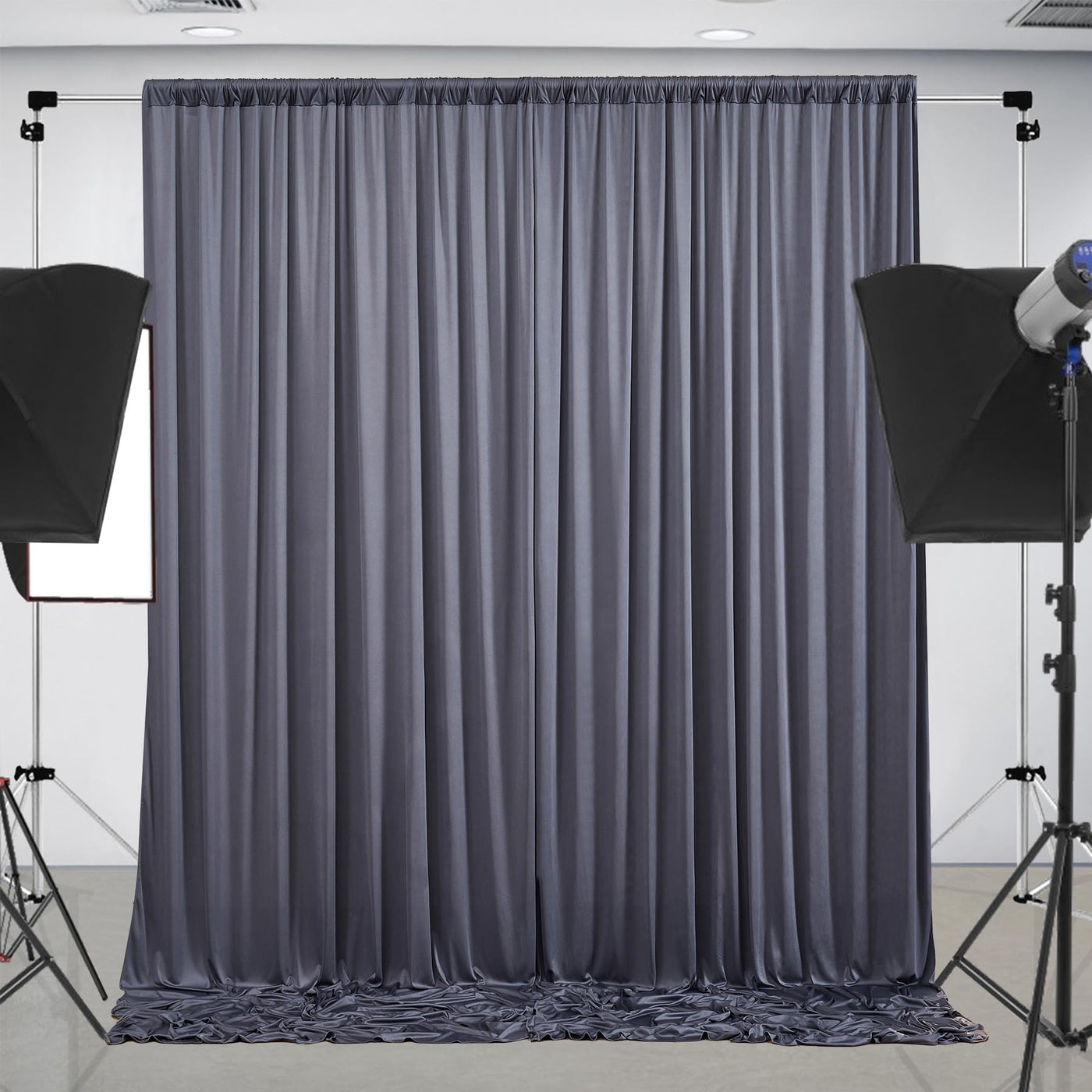 50 ft x 10 ft Wrinkle Free White Backdrop Curtain for Wedding Parties, Polyester Photo Backdrop Drapes for Baby Shower Birthday Party Backdrop Stand, Bulk Thick Background Curtains, 5x10FT 10 Panels - Backdrop Bliss50 ft x 10 ft Wrinkle Free White Backdrop Curtain for Wedding Parties, Polyester Photo Backdrop Drapes for Baby Shower Birthday Party Backdrop Stand, Bulk Thick Background Curtains, 5x10FT 10 Panels
