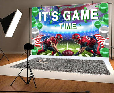 Football Backdrop for Photography, It's Game Time American Rugby Background for Soccer Lovers, Football Sports Theme Birthday Baby Shower Party Decorations Photo Studio Props 7x5ft - Backdrop BlissFootball Backdrop for Photography, It's Game Time American Rugby Background for Soccer Lovers, Football Sports Theme Birthday Baby Shower Party Decorations Photo Studio Props 7x5ft