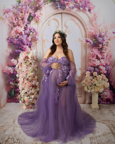 Kate 10x6.5ft Spring Garden Purple Flowers Wedding Photo Backdrops for Photography Arch Door Romantic European Wall Kids Birthday Photographic Background Photocall - Backdrop BlissKate 10x6.5ft Spring Garden Purple Flowers Wedding Photo Backdrops for Photography Arch Door Romantic European Wall Kids Birthday Photographic Background Photocall