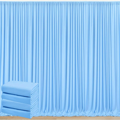 50 ft x 10 ft Wrinkle Free White Backdrop Curtain for Wedding Parties, Polyester Photo Backdrop Drapes for Baby Shower Birthday Party Backdrop Stand, Bulk Thick Background Curtains, 5x10FT 10 Panels - Backdrop Bliss50 ft x 10 ft Wrinkle Free White Backdrop Curtain for Wedding Parties, Polyester Photo Backdrop Drapes for Baby Shower Birthday Party Backdrop Stand, Bulk Thick Background Curtains, 5x10FT 10 Panels