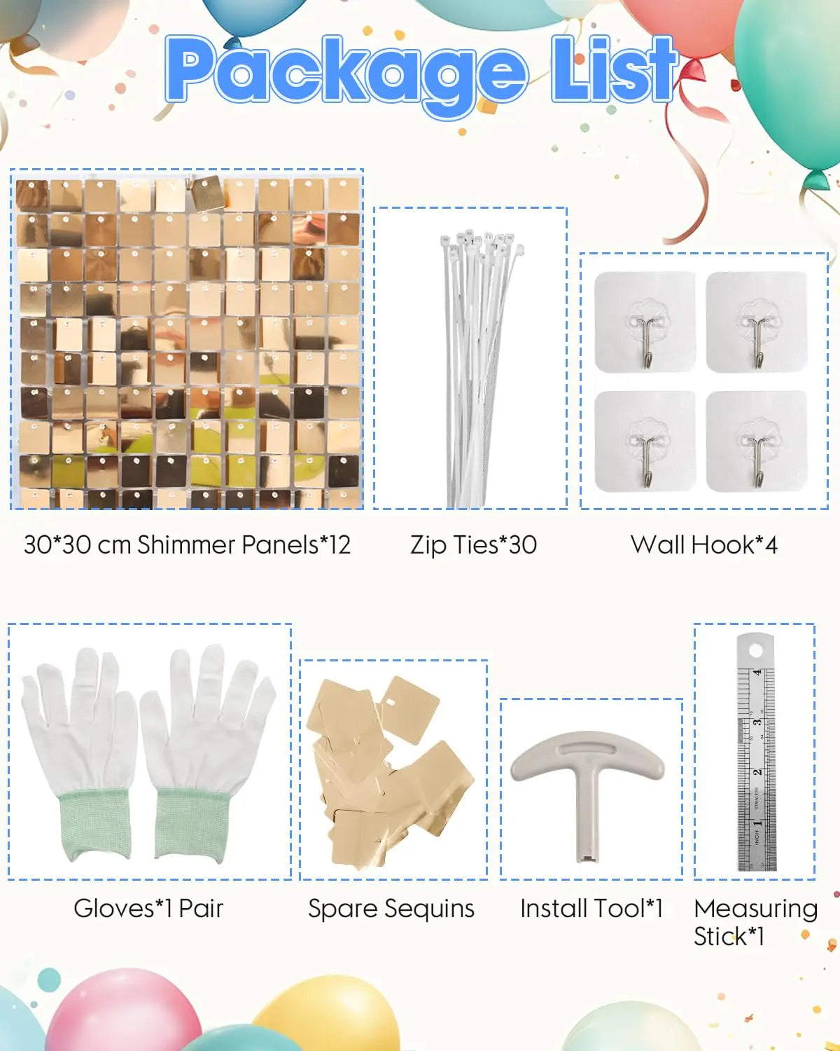 Pink Shimmer Wall Backdrop 24 Panels Cover 6 x 4 Ft, Photo Backdrops for Wedding,Anniversary,Birthday,Party Decoration Backdrop Bliss