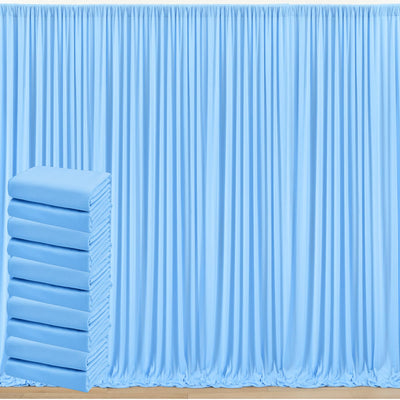 50 ft x 10 ft Wrinkle Free White Backdrop Curtain for Wedding Parties, Polyester Photo Backdrop Drapes for Baby Shower Birthday Party Backdrop Stand, Bulk Thick Background Curtains, 5x10FT 10 Panels - Backdrop Bliss50 ft x 10 ft Wrinkle Free White Backdrop Curtain for Wedding Parties, Polyester Photo Backdrop Drapes for Baby Shower Birthday Party Backdrop Stand, Bulk Thick Background Curtains, 5x10FT 10 Panels