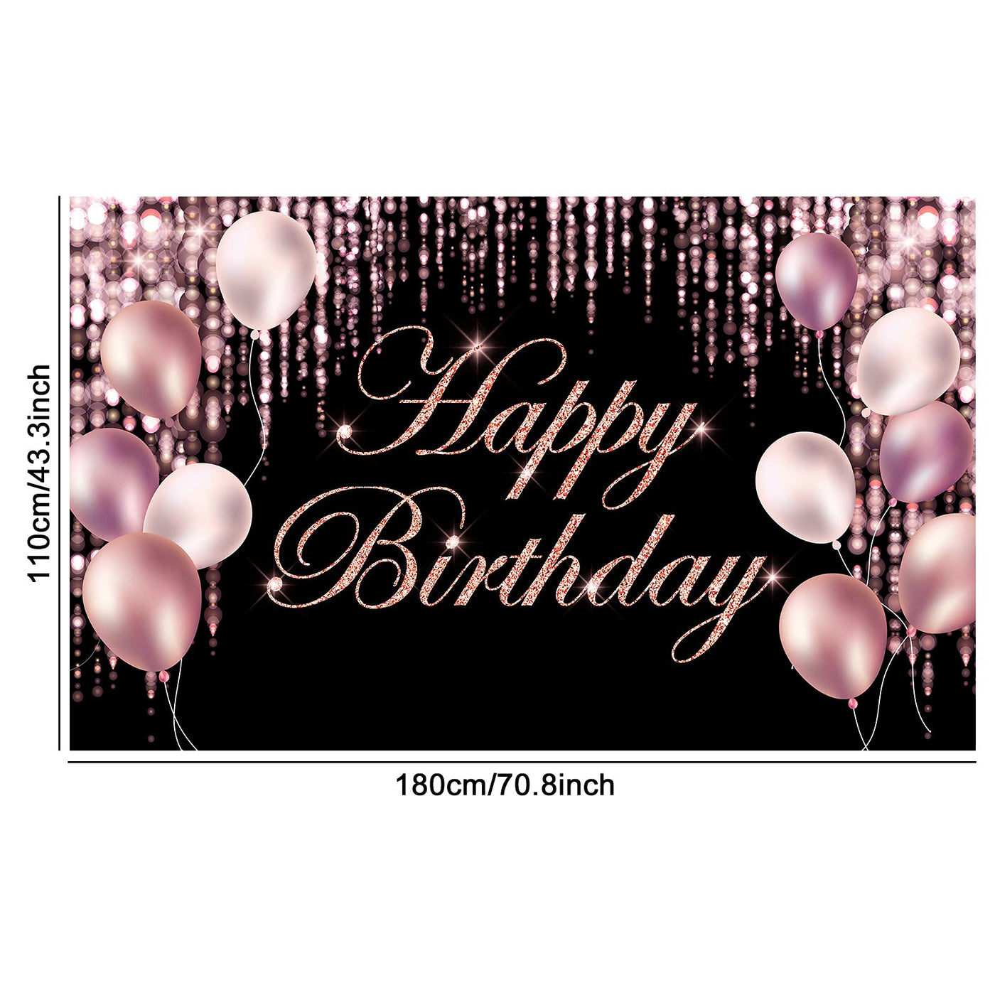 Black Gold Happy Birthday Banner Backdrop Large Yard Sign backgroud It's My Birthday Backdrop Baby Shower Party Indoor Outdoor Car Decoration Supplies for Men Women Boys Girls - Backdrop BlissBlack Gold Happy Birthday Banner Backdrop Large Yard Sign backgroud It's My Birthday Backdrop Baby Shower Party Indoor Outdoor Car Decoration Supplies for Men Women Boys Girls