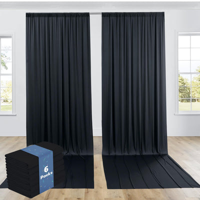 40FTx12FT White Wrinkle - Free Wedding Backdrop Curtain - Silky Washable White Polyester Drapes for Baby Showers, Birthday Parties, Photography, and Wedding Receptions - 8 Panels 5FTx12FT - Backdrop Bliss40FTx12FT White Wrinkle - Free Wedding Backdrop Curtain - Silky Washable White Polyester Drapes for Baby Showers, Birthday Parties, Photography, and Wedding Receptions - 8 Panels 5FTx12FT