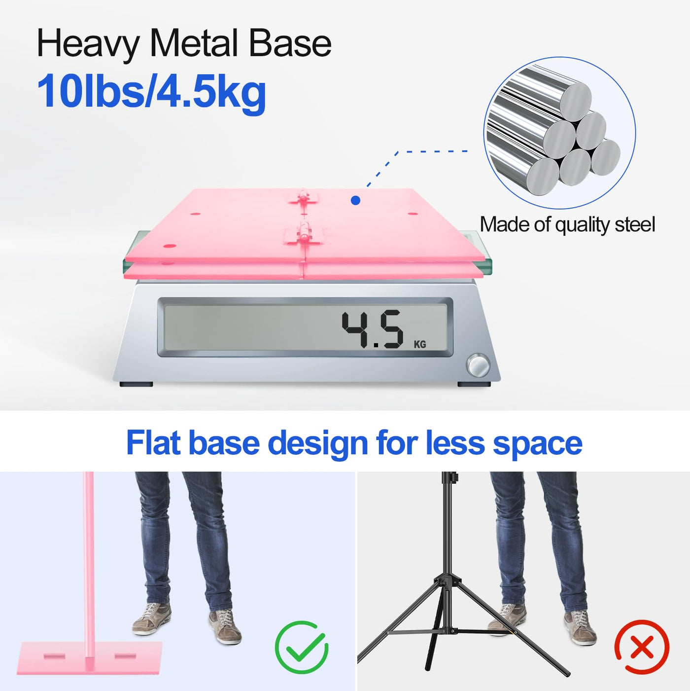 EMART Backdrop Stand, 6.5x10 ft Adjustable Photo Background Pipe and Drape Photography Kit with Heavy Duty Metal Flat Base for Parties, Wedding, Video Studio, Birthday - Black - Backdrop BlissEMART Backdrop Stand, 6.5x10 ft Adjustable Photo Background Pipe and Drape Photography Kit with Heavy Duty Metal Flat Base for Parties, Wedding, Video Studio, Birthday - Black