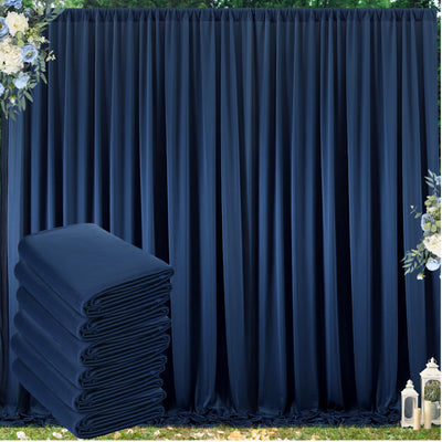 50 ft x 10 ft Wrinkle Free White Backdrop Curtain for Wedding Parties, Polyester Photo Backdrop Drapes for Baby Shower Birthday Party Backdrop Stand, Bulk Thick Background Curtains, 5x10FT 10 Panels - Backdrop Bliss50 ft x 10 ft Wrinkle Free White Backdrop Curtain for Wedding Parties, Polyester Photo Backdrop Drapes for Baby Shower Birthday Party Backdrop Stand, Bulk Thick Background Curtains, 5x10FT 10 Panels