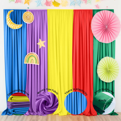 JCJ Unicorn Pastel Backdrop 5 Panels Rainbow Backdrop Curtains for Birthday Party Girls Bedroom Classroom Decoration 10 * 7FT - Backdrop BlissJCJ Unicorn Pastel Backdrop 5 Panels Rainbow Backdrop Curtains for Birthday Party Girls Bedroom Classroom Decoration 10 * 7FT
