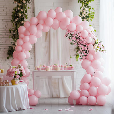 RUBFAC 135pcs Gold Balloons Different Sizes 18 12 10 5 Inch for Garland Arch, Latex Metallic Balloon for Birthday Graduation Party Wedding Decorations Backdrop Bliss