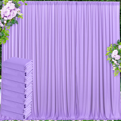 50 ft x 10 ft Wrinkle Free White Backdrop Curtain for Wedding Parties, Polyester Photo Backdrop Drapes for Baby Shower Birthday Party Backdrop Stand, Bulk Thick Background Curtains, 5x10FT 10 Panels - Backdrop Bliss50 ft x 10 ft Wrinkle Free White Backdrop Curtain for Wedding Parties, Polyester Photo Backdrop Drapes for Baby Shower Birthday Party Backdrop Stand, Bulk Thick Background Curtains, 5x10FT 10 Panels