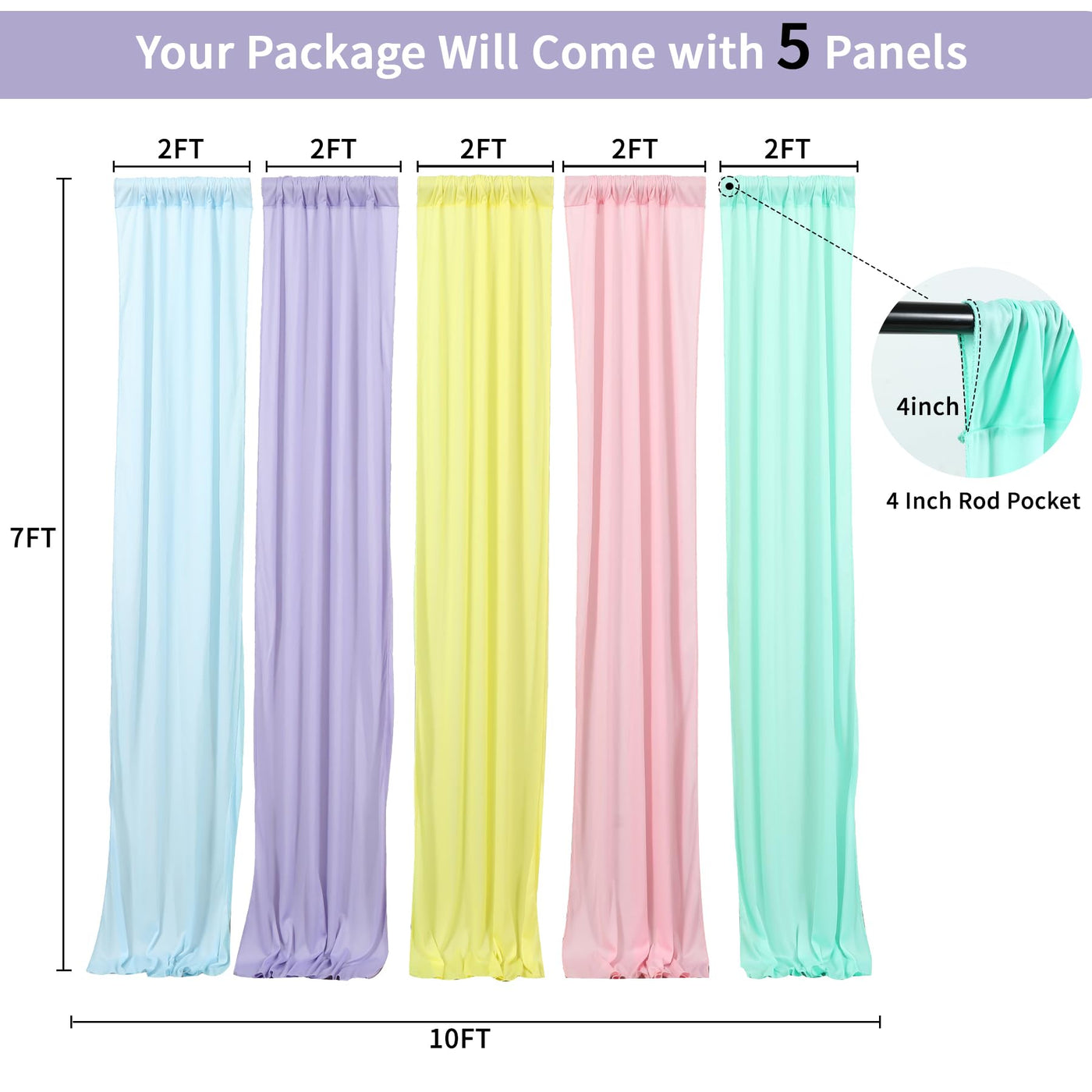 JCJ Unicorn Pastel Backdrop 5 Panels Rainbow Backdrop Curtains for Birthday Party Girls Bedroom Classroom Decoration 10 * 7FT - Backdrop BlissJCJ Unicorn Pastel Backdrop 5 Panels Rainbow Backdrop Curtains for Birthday Party Girls Bedroom Classroom Decoration 10 * 7FT