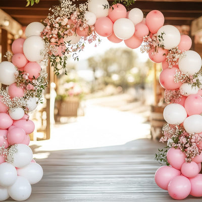 RUBFAC 135pcs Gold Balloons Different Sizes 18 12 10 5 Inch for Garland Arch, Latex Metallic Balloon for Birthday Graduation Party Wedding Decorations Backdrop Bliss