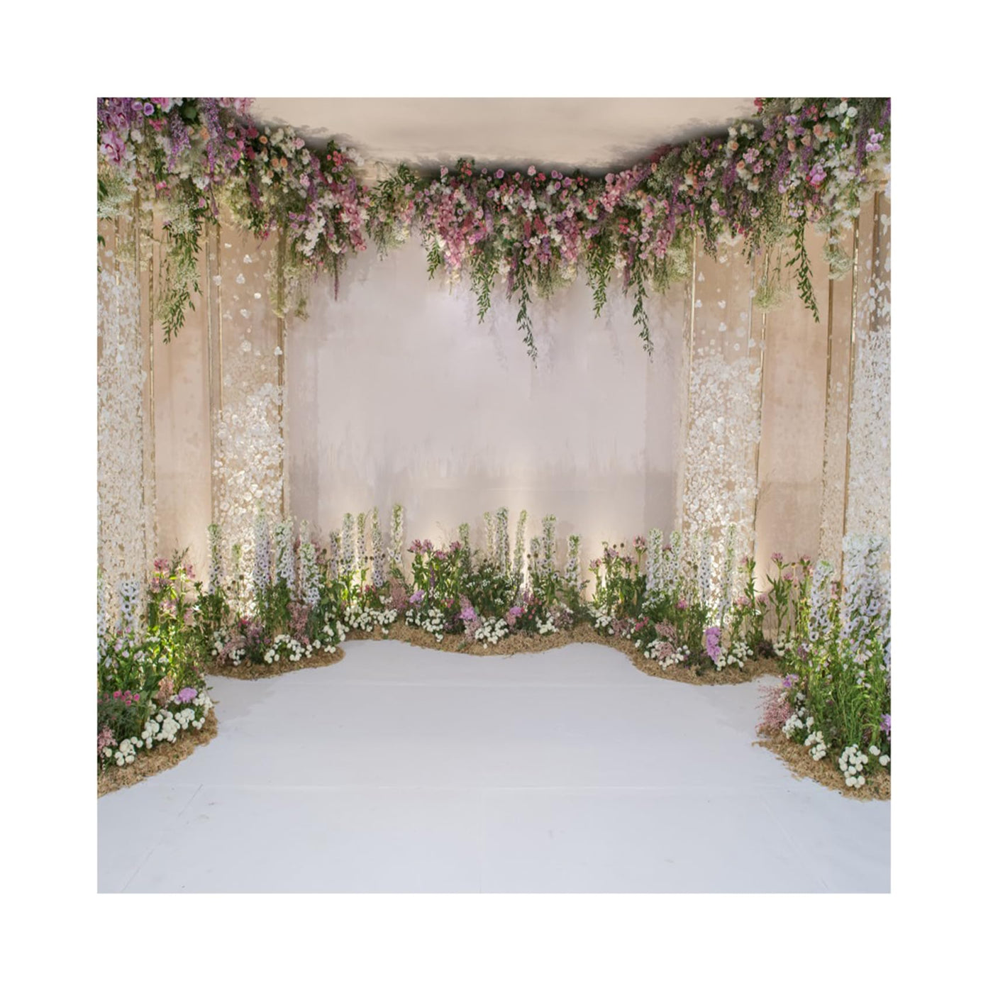 Baocicco 10x10ft Wedding Backdrop Beautiful Curtains Romantic Floral Decorations Flower Clusters Photography Background Wedding Ceremony Bridal Shower Birthday Children Adults Portrait Studio - Backdrop BlissBaocicco 10x10ft Wedding Backdrop Beautiful Curtains Romantic Floral Decorations Flower Clusters Photography Background Wedding Ceremony Bridal Shower Birthday Children Adults Portrait Studio