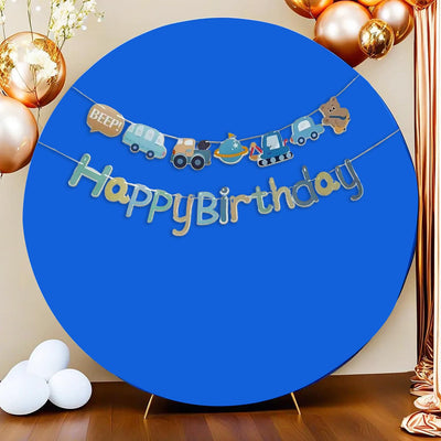 7.5FT Royal Blue Round Wedding Backdrop Cover,Circle Balloon Arch Backgound Stand Cover for Birthday Party Baby Shower Halloween Decoration (Royal Blue) - Backdrop Bliss7.5FT Royal Blue Round Wedding Backdrop Cover,Circle Balloon Arch Backgound Stand Cover for Birthday Party Baby Shower Halloween Decoration (Royal Blue)