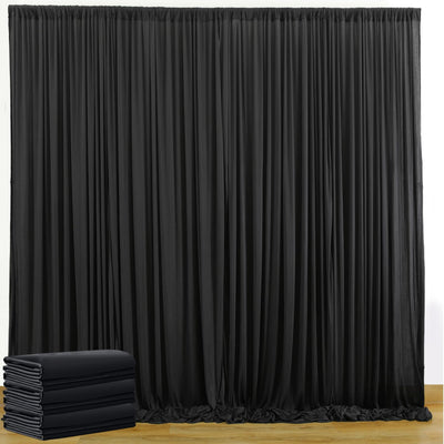 40FTx12FT White Wrinkle - Free Wedding Backdrop Curtain - Silky Washable White Polyester Drapes for Baby Showers, Birthday Parties, Photography, and Wedding Receptions - 8 Panels 5FTx12FT - Backdrop Bliss40FTx12FT White Wrinkle - Free Wedding Backdrop Curtain - Silky Washable White Polyester Drapes for Baby Showers, Birthday Parties, Photography, and Wedding Receptions - 8 Panels 5FTx12FT