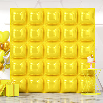 NISOCY 48PCS Green Square Foil Balloons Wall Backdrop Double Sided Green Balloons Tunnel Arch Kit for Baby Shower Birthday Anniversary Summer Party Decoration Backdrop Bliss