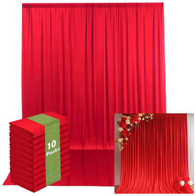 40FTx12FT White Wrinkle - Free Wedding Backdrop Curtain - Silky Washable White Polyester Drapes for Baby Showers, Birthday Parties, Photography, and Wedding Receptions - 8 Panels 5FTx12FT - Backdrop Bliss40FTx12FT White Wrinkle - Free Wedding Backdrop Curtain - Silky Washable White Polyester Drapes for Baby Showers, Birthday Parties, Photography, and Wedding Receptions - 8 Panels 5FTx12FT