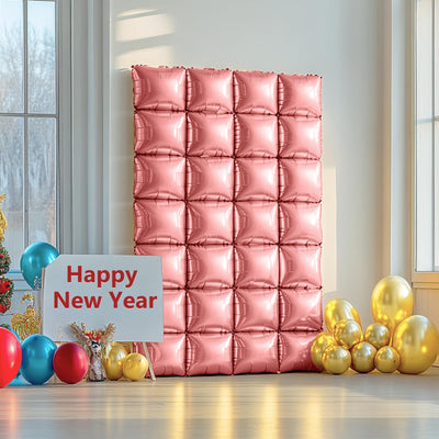 NISOCY 48PCS Green Square Foil Balloons Wall Backdrop Double Sided Green Balloons Tunnel Arch Kit for Baby Shower Birthday Anniversary Summer Party Decoration Backdrop Bliss