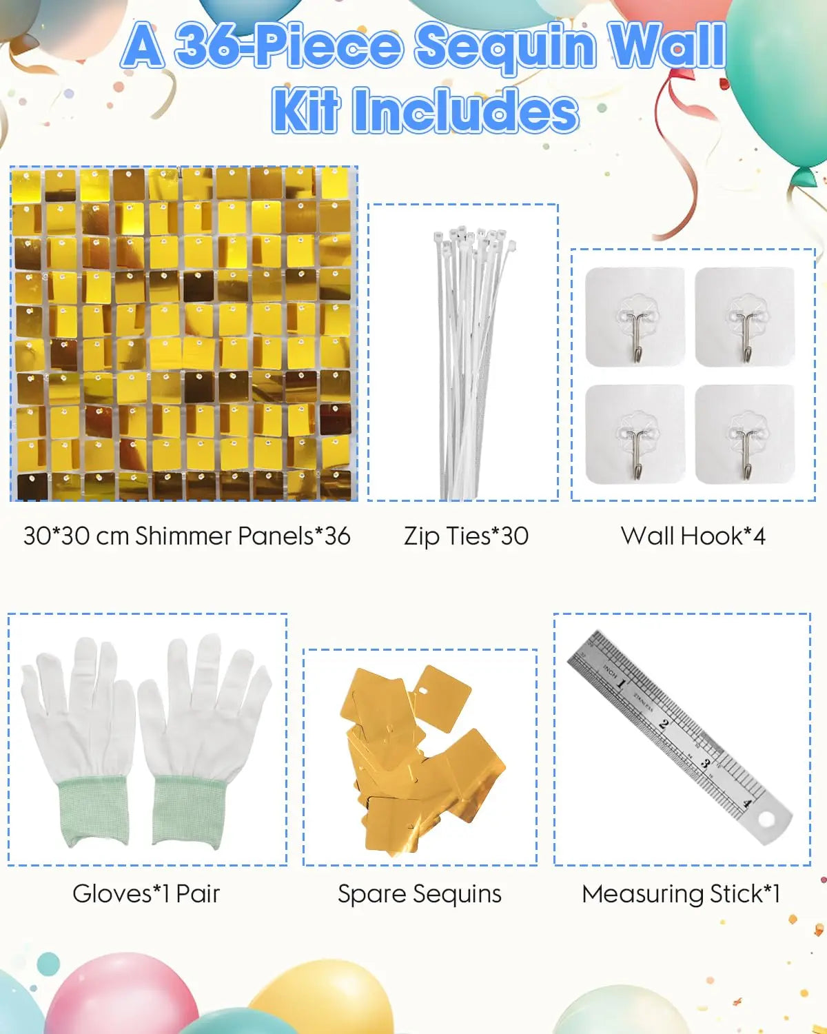 Pink Shimmer Wall Backdrop 24 Panels Cover 6 x 4 Ft, Photo Backdrops for Wedding,Anniversary,Birthday,Party Decoration Backdrop Bliss