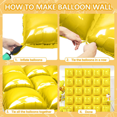 NISOCY 48PCS Green Square Foil Balloons Wall Backdrop Double Sided Green Balloons Tunnel Arch Kit for Baby Shower Birthday Anniversary Summer Party Decoration Backdrop Bliss