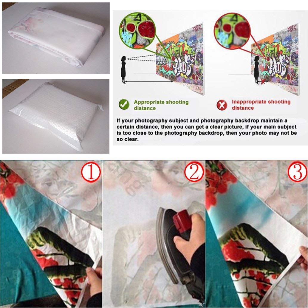 CYLYH 8X6FT Summer Tropical Sea Beach Backdrop Photography Hawaiian Tropical Beach Scenery Palm Trees Background for Wedding Birthday Party Banner Baby Shower D905 Backdrop Bliss