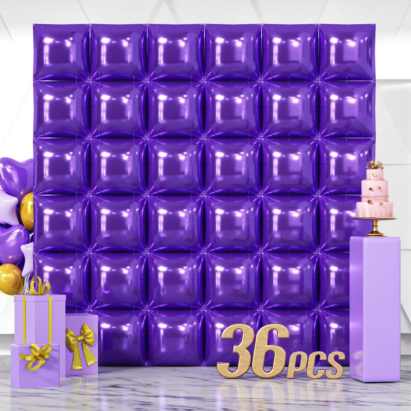 NISOCY 48PCS Green Square Foil Balloons Wall Backdrop Double Sided Green Balloons Tunnel Arch Kit for Baby Shower Birthday Anniversary Summer Party Decoration Backdrop Bliss