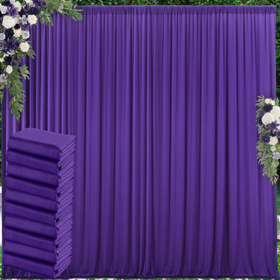50 ft x 10 ft Wrinkle Free White Backdrop Curtain for Wedding Parties, Polyester Photo Backdrop Drapes for Baby Shower Birthday Party Backdrop Stand, Bulk Thick Background Curtains, 5x10FT 10 Panels - Backdrop Bliss50 ft x 10 ft Wrinkle Free White Backdrop Curtain for Wedding Parties, Polyester Photo Backdrop Drapes for Baby Shower Birthday Party Backdrop Stand, Bulk Thick Background Curtains, 5x10FT 10 Panels