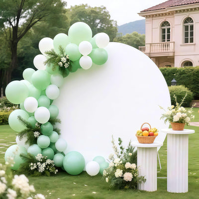 7.5FT Royal Blue Round Wedding Backdrop Cover,Circle Balloon Arch Backgound Stand Cover for Birthday Party Baby Shower Halloween Decoration (Royal Blue) - Backdrop Bliss7.5FT Royal Blue Round Wedding Backdrop Cover,Circle Balloon Arch Backgound Stand Cover for Birthday Party Baby Shower Halloween Decoration (Royal Blue)