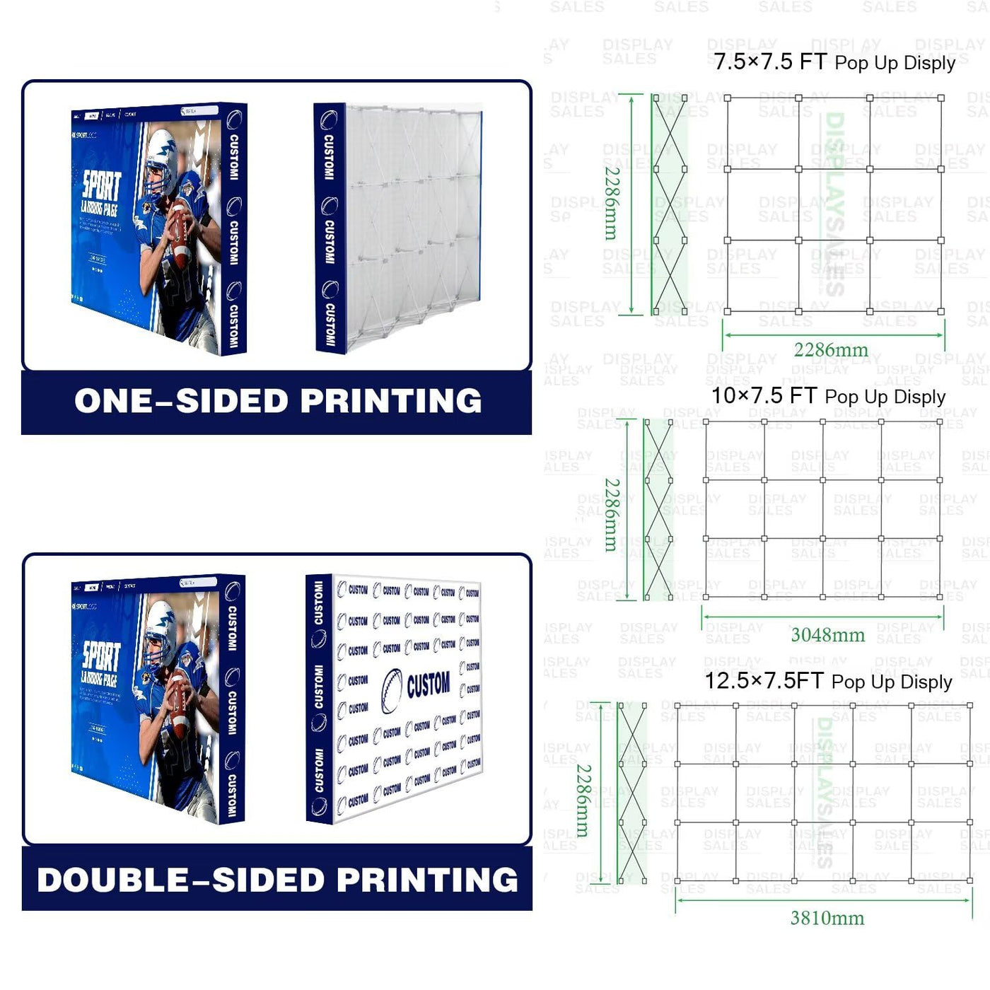 Custom Pop Up Display Trade Show Backdrop with Stand 7.5 x 7.5 FT Large Tension Fabric Backdrop Display Portable Tradeshow Booth Display Banner for Business,Campuses, Weddings, Corporate - Backdrop BlissCustom Pop Up Display Trade Show Backdrop with Stand 7.5 x 7.5 FT Large Tension Fabric Backdrop Display Portable Tradeshow Booth Display Banner for Business,Campuses, Weddings, Corporate