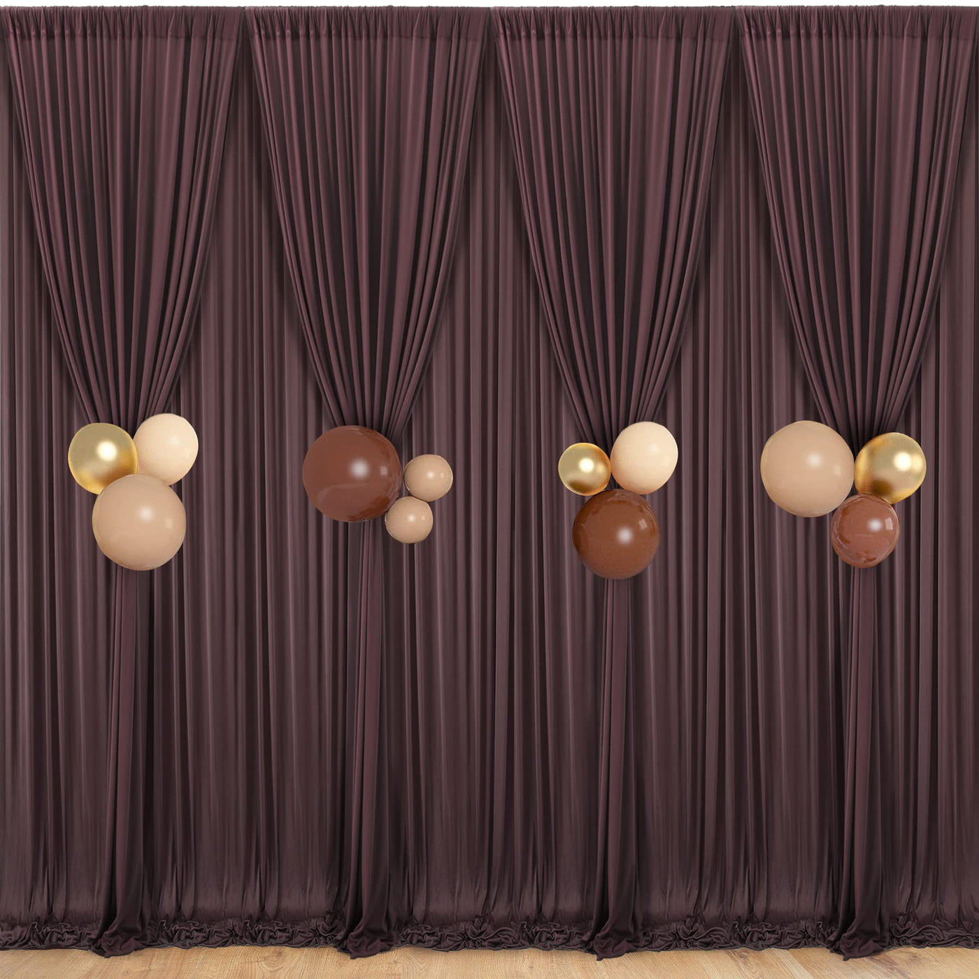 50 ft x 10 ft Wrinkle Free White Backdrop Curtain for Wedding Parties, Polyester Photo Backdrop Drapes for Baby Shower Birthday Party Backdrop Stand, Bulk Thick Background Curtains, 5x10FT 10 Panels - Backdrop Bliss50 ft x 10 ft Wrinkle Free White Backdrop Curtain for Wedding Parties, Polyester Photo Backdrop Drapes for Baby Shower Birthday Party Backdrop Stand, Bulk Thick Background Curtains, 5x10FT 10 Panels